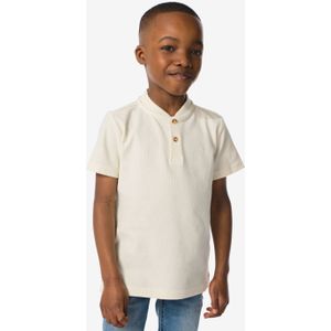 HEMA Kinder T-shirt Wafel Beige (beige)