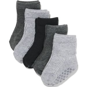 HEMA Baby Sokken Met Katoen - 5 Paar Grijs (grijs)