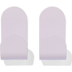 HEMA Plakhaken Rvs Lila 5x2.5 - 2 Stuks (lila)