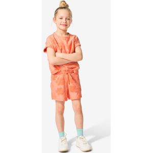 HEMA Kinder Sweatshort Badstof Fruit Perzik (perzik)