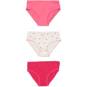 HEMA Kinderslips Katoen - 3 Stuks Roze (roze)