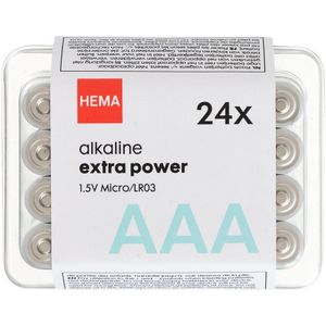 HEMA AAA Alkaline Extra Power Batterijen - 24 Stuks