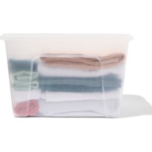 HEMA Opbergbox Tokyo Transparant 60L Recycled