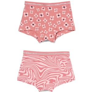 HEMA Kinder Boxers Stretch Katoen - 2 Stuks Oudroze (oudroze)