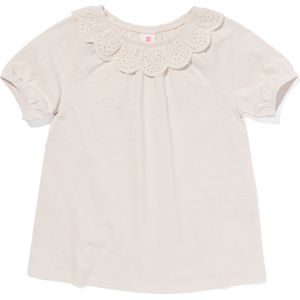 HEMA Kinder T-shirt Met Borduur Gebroken Wit (gebroken wit)