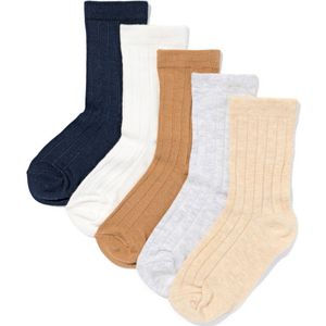HEMA Kindersokken Rib - 5 Paar Multicolor (multicolor)