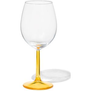 HEMA Wijnglas 430ml Tafelgenote Glas Met Geel