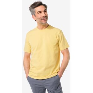 HEMA Heren T-shirt Relaxed Fit Geel (geel)