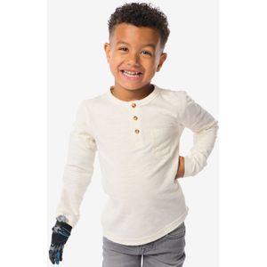 HEMA Kindershirt Slub Gebroken Wit (gebroken wit)