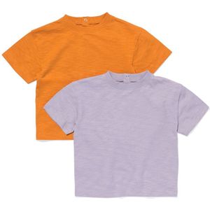 HEMA Baby T-shirts - 2 Stuks Paars (paars)