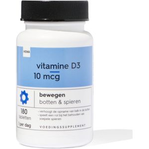 HEMA Vitamine D3 10mcg - 180 Stuks
