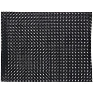 HEMA Placemats - 32 X 42 - Kunststof - Zwart - 2 Stuks (zwart)