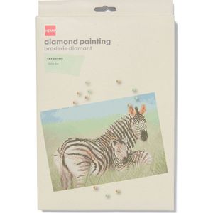 HEMA Diamond Painting Zebra A4