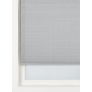 HEMA Plisse Dubbel Structuur Lichtdoorlatend Grijs (grijs)