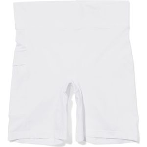 HEMA Dames Fietsshort Real Lasting Cotton Wit (wit)