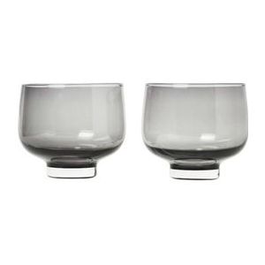 Tumbler Blomus Flow Smoke 8,5 cm (Set van 2)