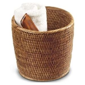 Opbergmand Decor Walther Basket Rond Rattan Donker