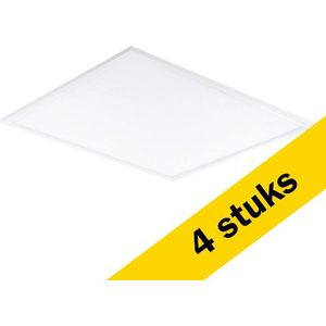 4x Philips led paneel 60x60 cm | Ledinaire | 3000K | Warm Wit (830) | UGR 22 | 3400 lumen | 34W