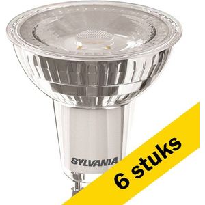 6x Sylvania GU10 LED spot | 4000K | Dimbaar | 6W (75W)