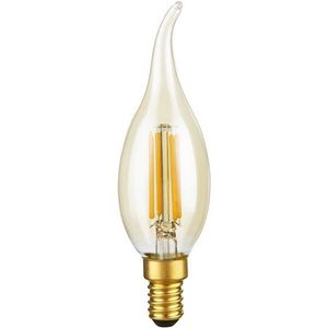 123led LED lamp E14 | Sierkaars C35 | Filament | Goud | 2200K | Dimbaar | 4W (28W)