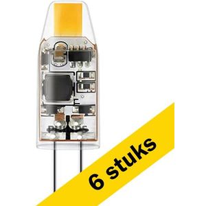 6x Philips G4 LED capsule | COB | Helder | 2700K | 1W (10W)