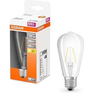 Osram LED lamp E27 | Edison ST64 | Filament | Helder | 2700K | 2.5W (25W)