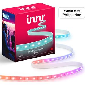 Innr Led Strip 2 Meter - Slimme Ledstrip - Werkt met Philips Hue*, SmartThings, Amazon Echo - RGBW: 16 Miljoen Kleuren