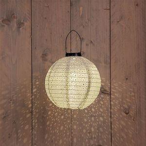 Solar lampion | Marrakesh | Ø 25.5 cm | Olijfgroen | IP44
