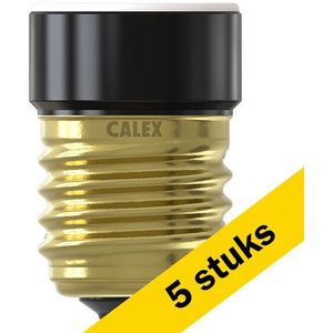 5x Calex LED lamp E27 | Mini Light Ring | Zwart | 2200K | 3-staps dimbaar | 3.5W (24W)