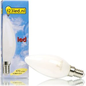 123led E14 filament led-lamp kaars mat dimbaar 4.5W (40W)