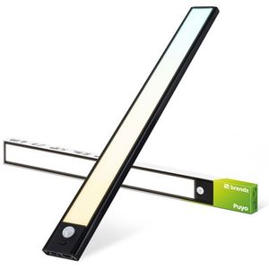 LED Kastverlichting 40 cm | Puyo | Bewegingssensor | 3000-4000-6000K | Zwart