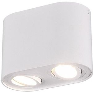 Trio Led opbouwspot | Ovaal | Cookie | Wit | 2x GU10 fitting