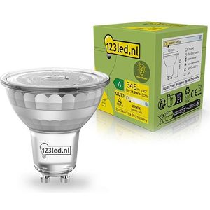 123led GU10 LED spot | Ultra Efficient | Helder | 2700K | 1.9W (50W)