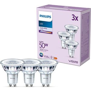 Philips GU10 LED spot | 4000K | 4.6W (50W) | 3 stuks