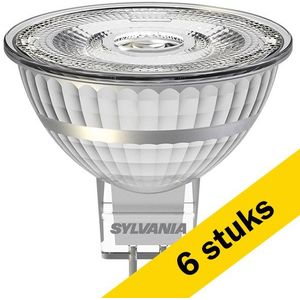 6x Sylvania GU5.3 LED spot | MR16 | 2700K | Dimbaar | 7.5W (50W)