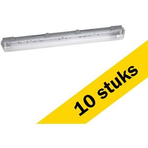10x Ledvance Submarine LED TL armatuur 60 cm | incl. TL buis | 4000K | 700 lumen | IP65 | 8W
