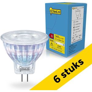 123led - GU4 LED Spot - MR11 - Dimbaar - 4.5W (35W) - Warm Wit Licht 2700K