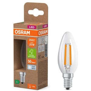 Osram LED lamp E14 | Kaars B35| Helder | Filament | 4000K | 1.2W (25W)