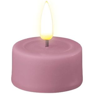 Led waxinelicht 4,1 x 4,5 cm | Lavendel | 3D vlam | 2 stuks | Deluxe HomeArt