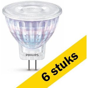 6x Philips GU4 LED spot | MR11 | 2700K | 2.3W (20W)