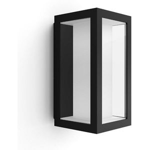 Philips Hue Outdoor Impress wandlamp 12 cm zwart | White en Color Ambiance