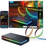 Govee - AI Sync Box 2 - HDMI Sync Box - Voor 75–85 inch - RGBICW - App-bediening - Alexa/Google - Matter compatibel