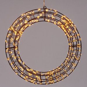 Kerstkrans Ø 36 cm | 800 lampjes | Warm Wit