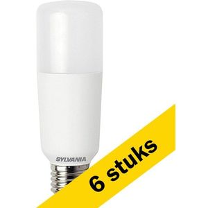 6x Sylvania LED lamp E27 | Buis | Mat | 6500K | 10W (75W)