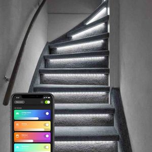 Smart trapverlichting | 15 traptreden | 80 cm | Helder wit | Geschikt voor Philips Hue