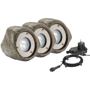 Garden Lights Tuinspot 12V | Bensa | 3000K | Grijs | 1.8W | 3 stuks