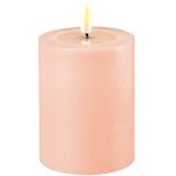 Luxe LED kaars - Light Pink LED Candle D7,5 x 10 cm - net een echte kaars! Deluxe Homeart