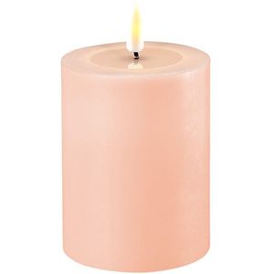 Luxe LED kaars - Light Pink LED Candle D7,5 x 10 cm - net een echte kaars! Deluxe Homeart