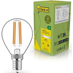 123led LED lamp E14 | Kogel G45 | Ultra Efficient | Filament | Helder | 2700K | 2.2W (40W)