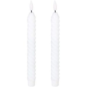 Eglo Led dinerkaars 2,2 x 25 cm | Wit | 2 stuks